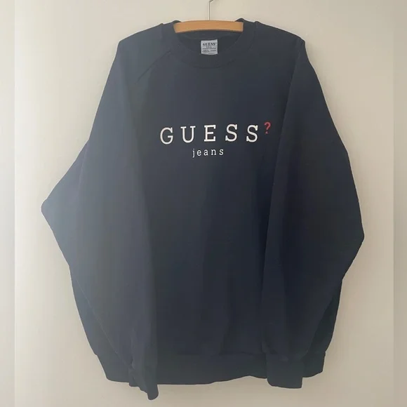 Vintage Unisex Guess ‘Made in Canada’ Oversized Crewneck Sweater - Picture 4 of 6